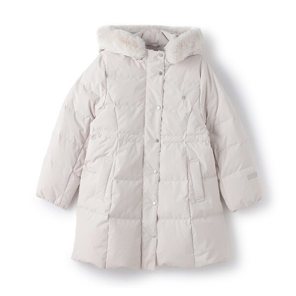 【撥水】【家庭洗濯可】Aラインダウンコート