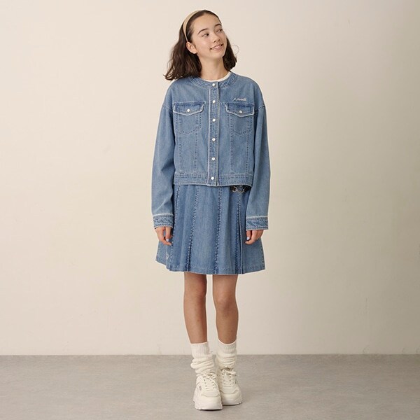 インパン付きビットパーツプリーツスカート