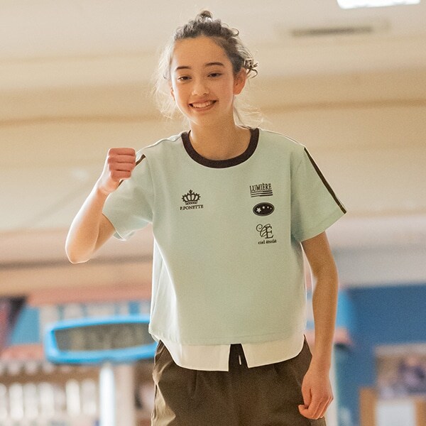 ヘムシャツレイヤードライクTシャツ