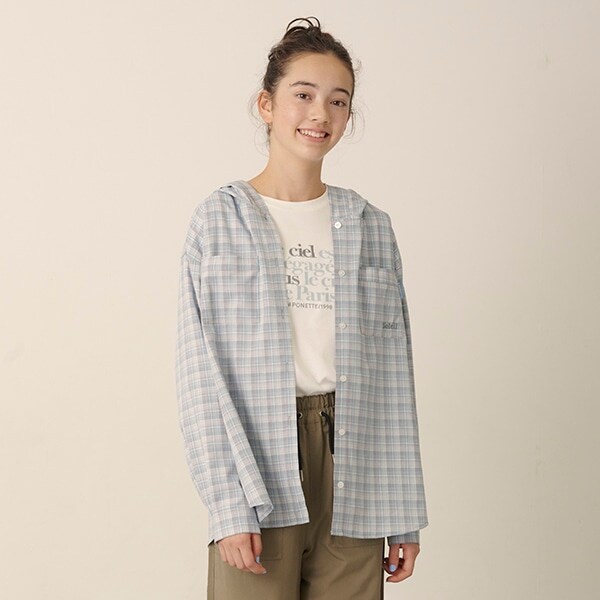 長袖シャツパーカ＋ロンTセット