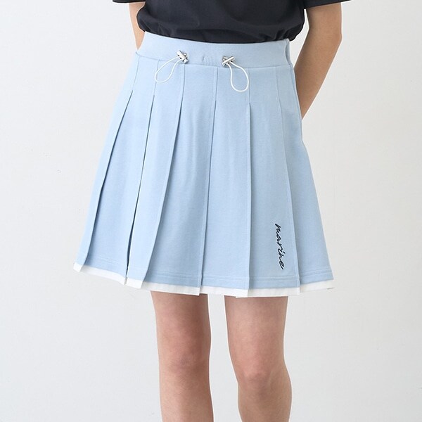 【Cuugal掲載】カットデニムプリーツスカパン