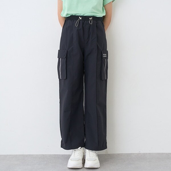 【Cuugal掲載】【撥水】ウエストリブカーゴパンツ