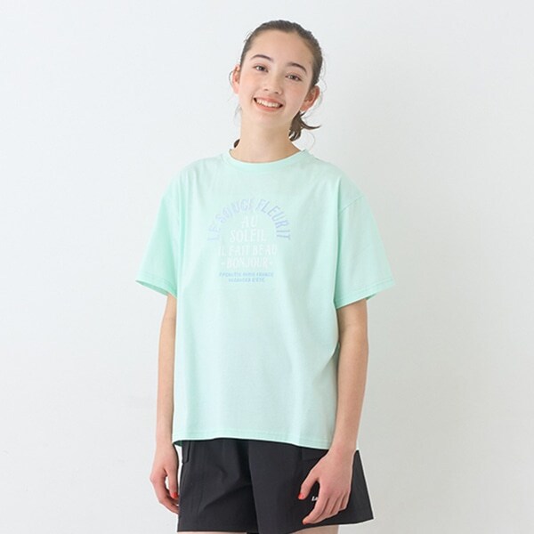 【ニコ☆プチ掲載】【GOOD PRICE】【吸水速乾】半袖ロゴTシャツ