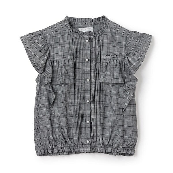 ラッフルスリーブブラウス