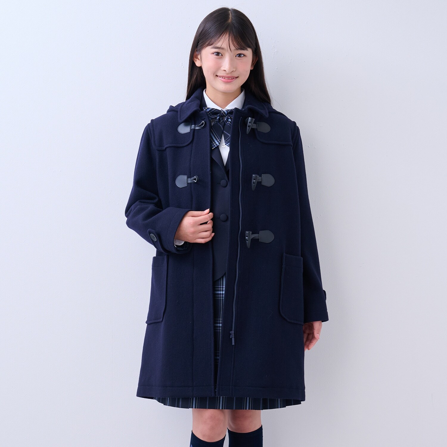 【卒服】【軽量キルティング裏地】 ダッフルコート