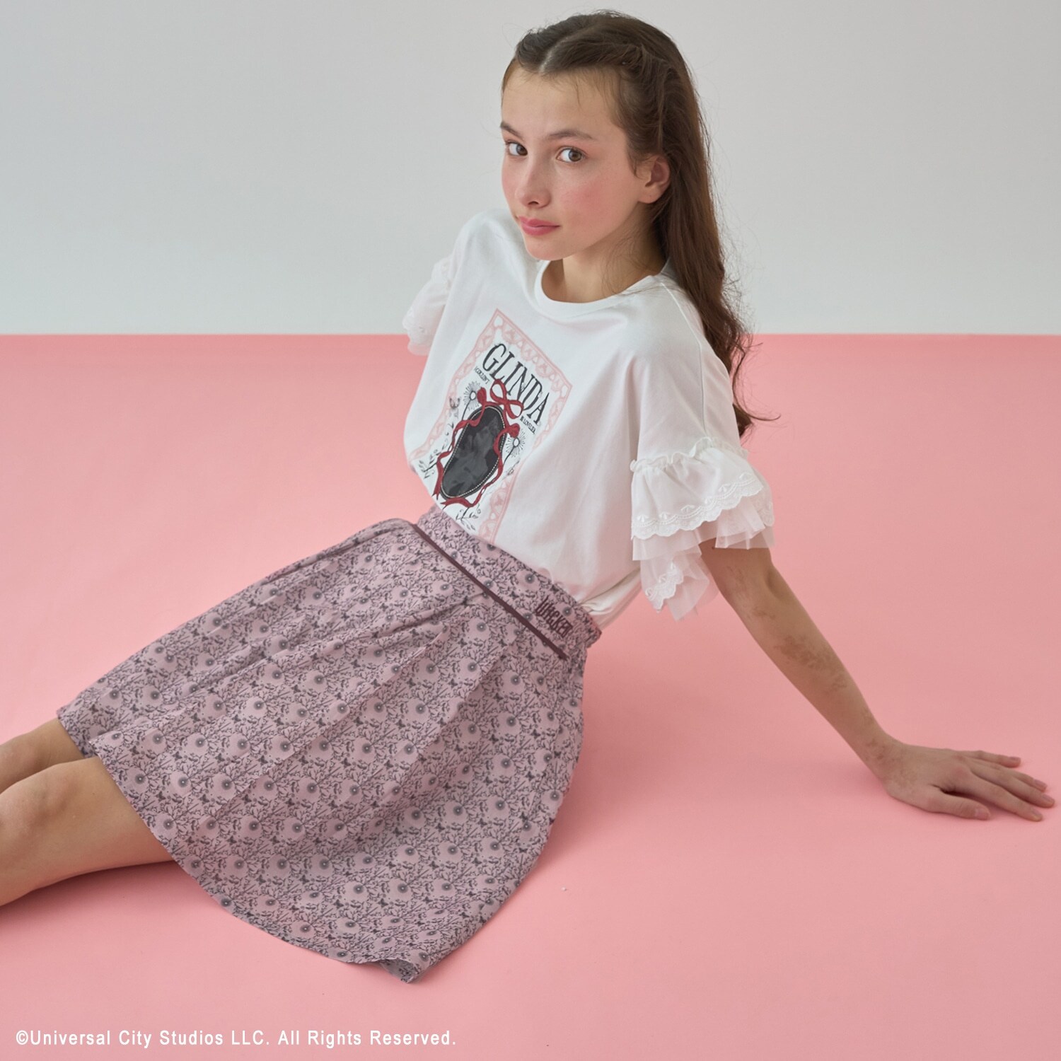 【130cmあり】【WICKED】プリントフレアキュロット