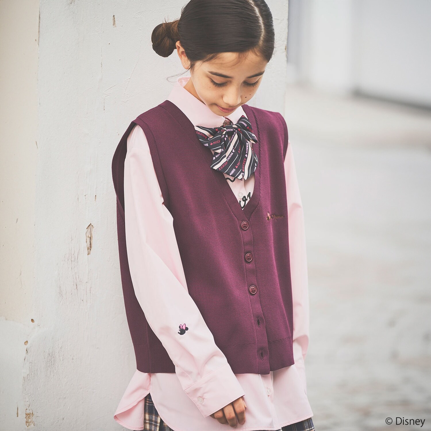【130cmあり】【Disney】ニットベスト＆シャツセット
