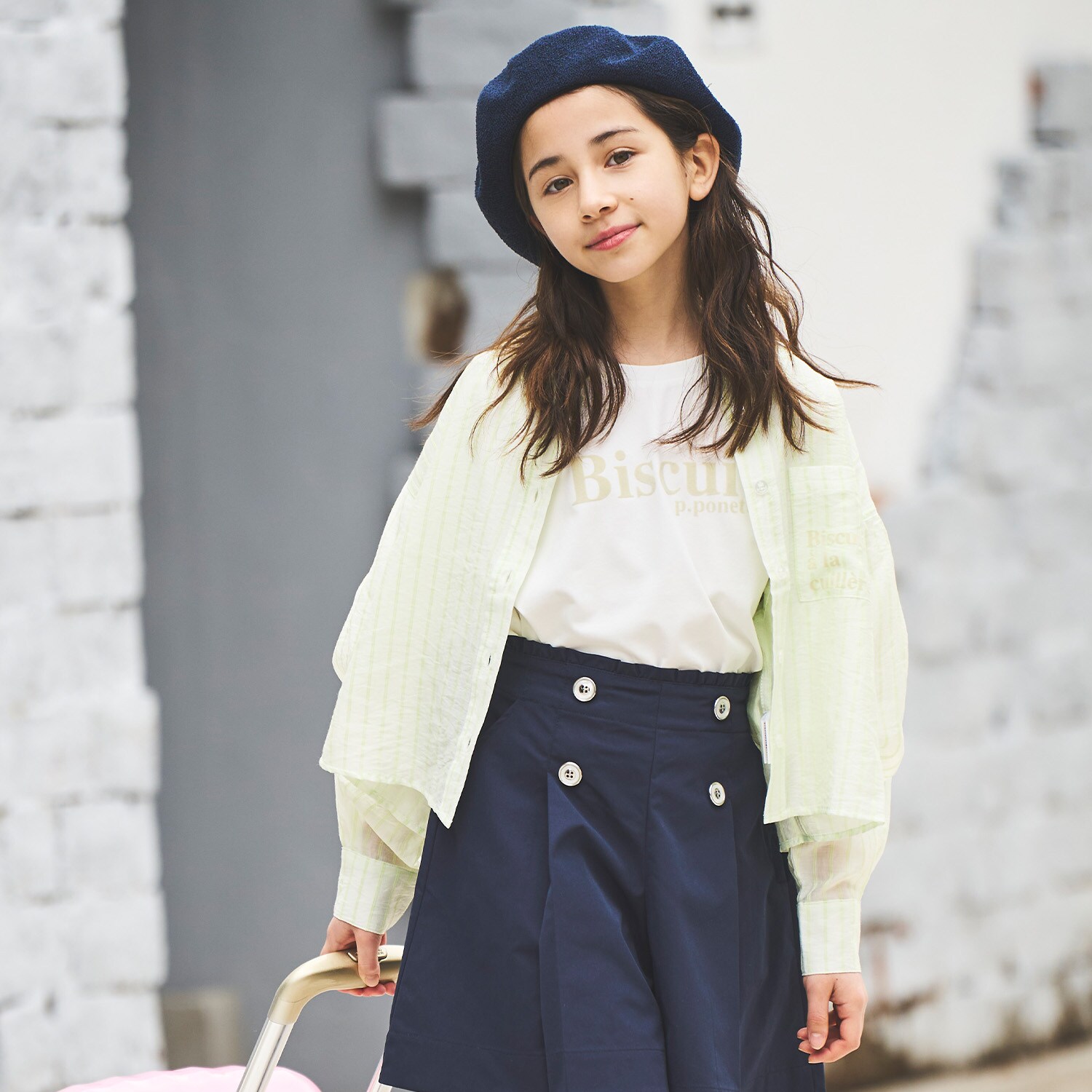 【130cmあり】シアーシャツ×インナーTシャツセット