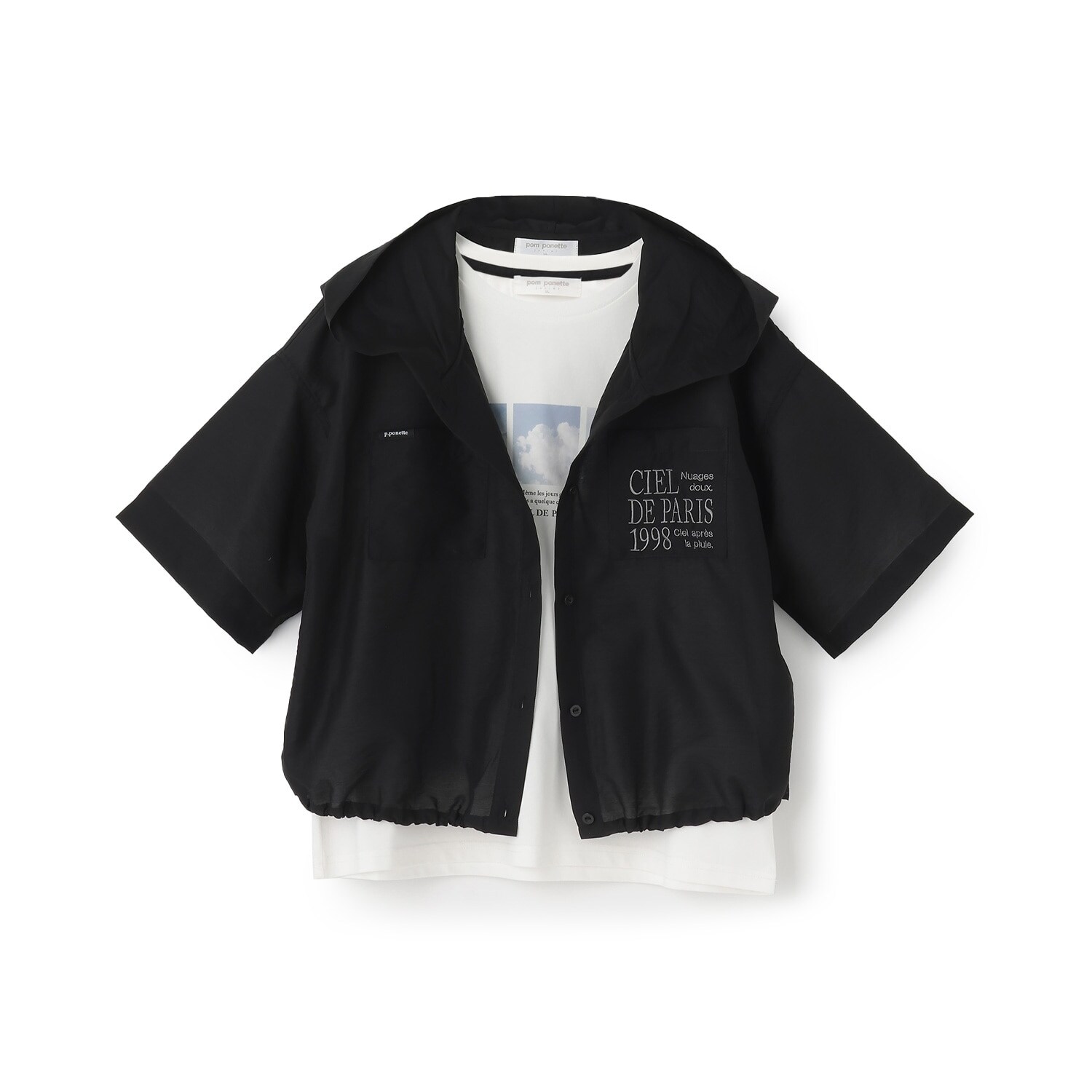 シアーシャツパーカ＆Tシャツセット