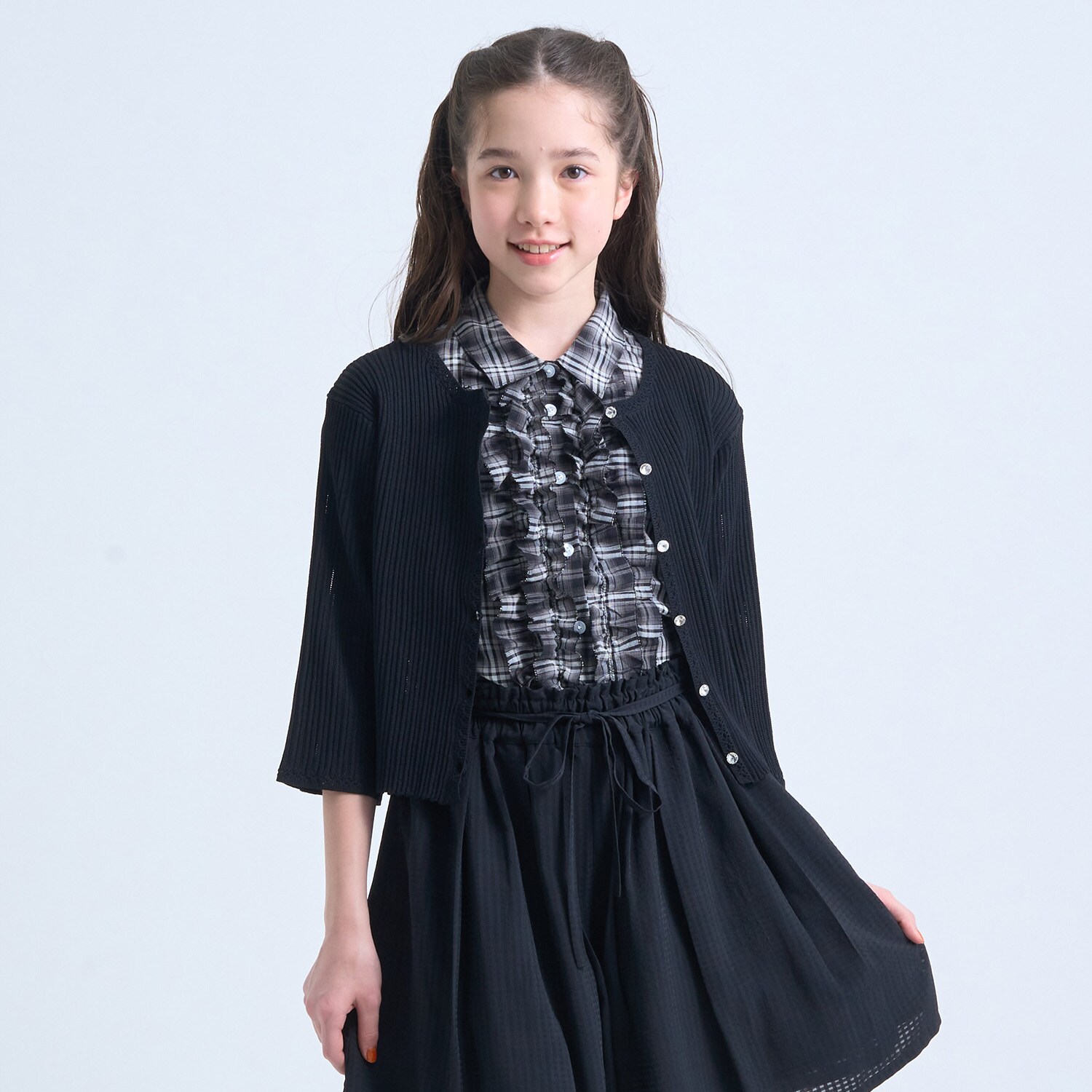 ７分袖カーディガン