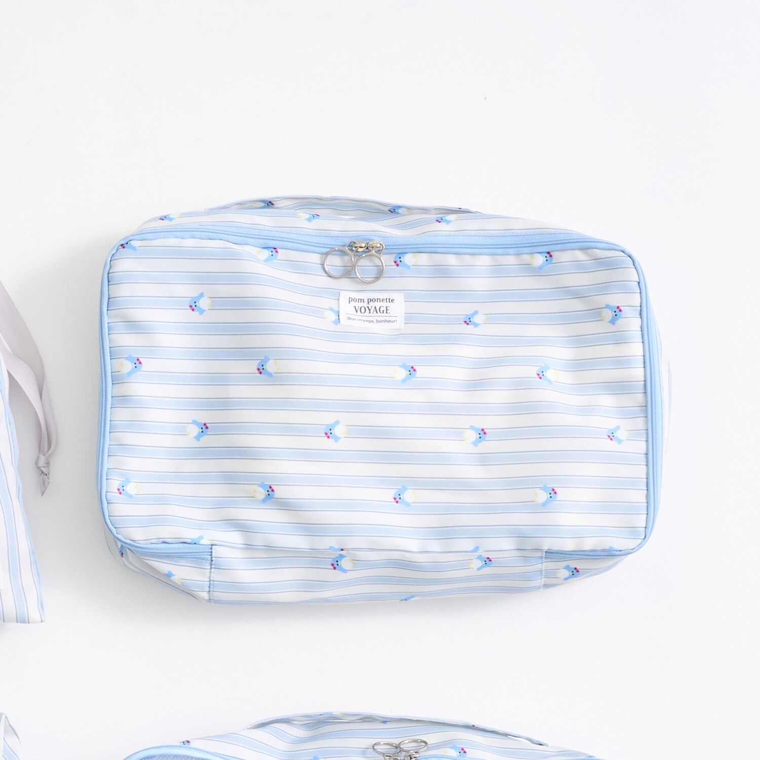 【撥水】総柄トラベルポーチ