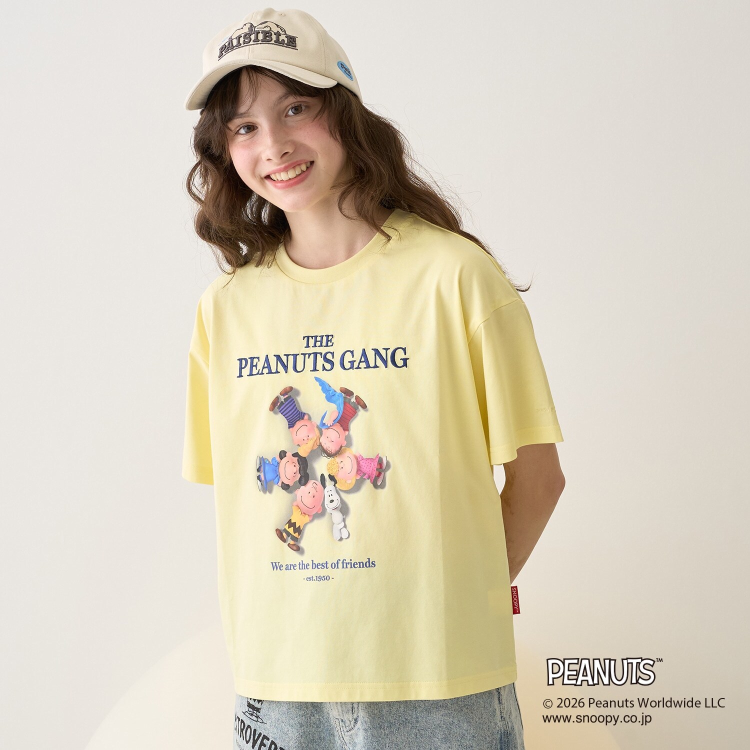 【PEANUTS】【接触冷感】グラフィックレギュラーTシャツ