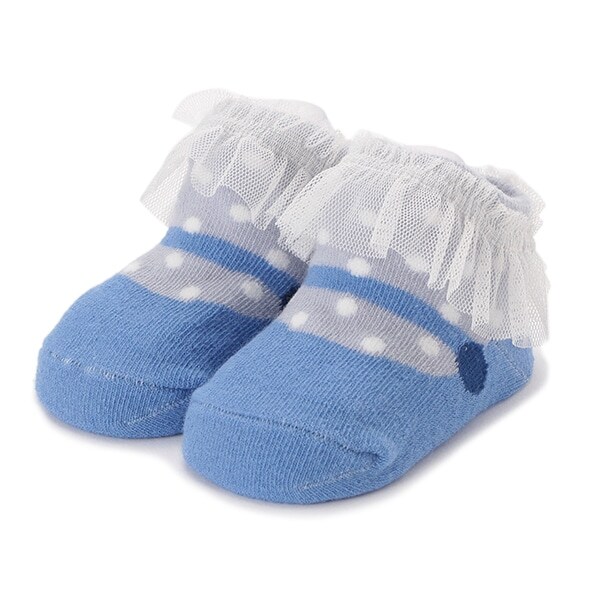 チュールつきバレエシューズ風カップソックス