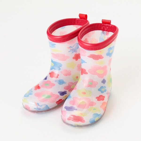 総柄レインブーツ