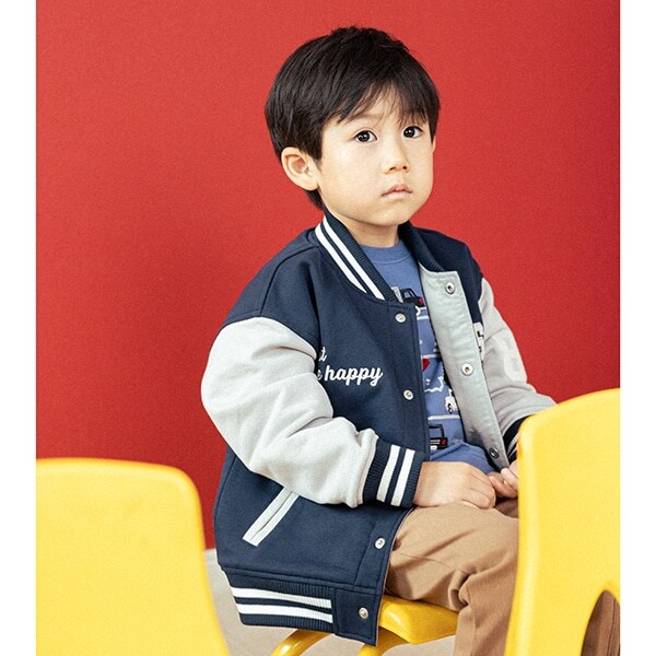 ロゴ×恐竜リバーシブルスタジャン