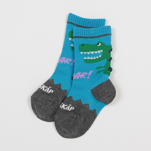 恐竜イガイガクルーソックス【日本製】