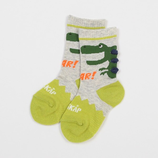 恐竜イガイガクルーソックス【日本製】