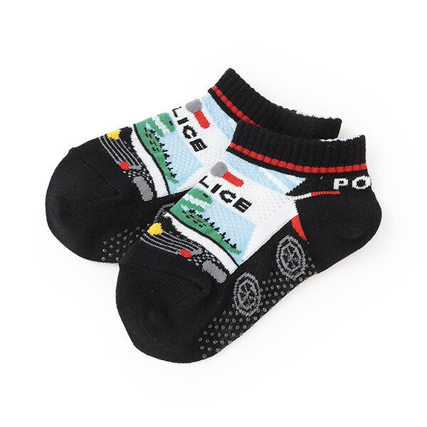 乗り物4種スニーカーインソックス