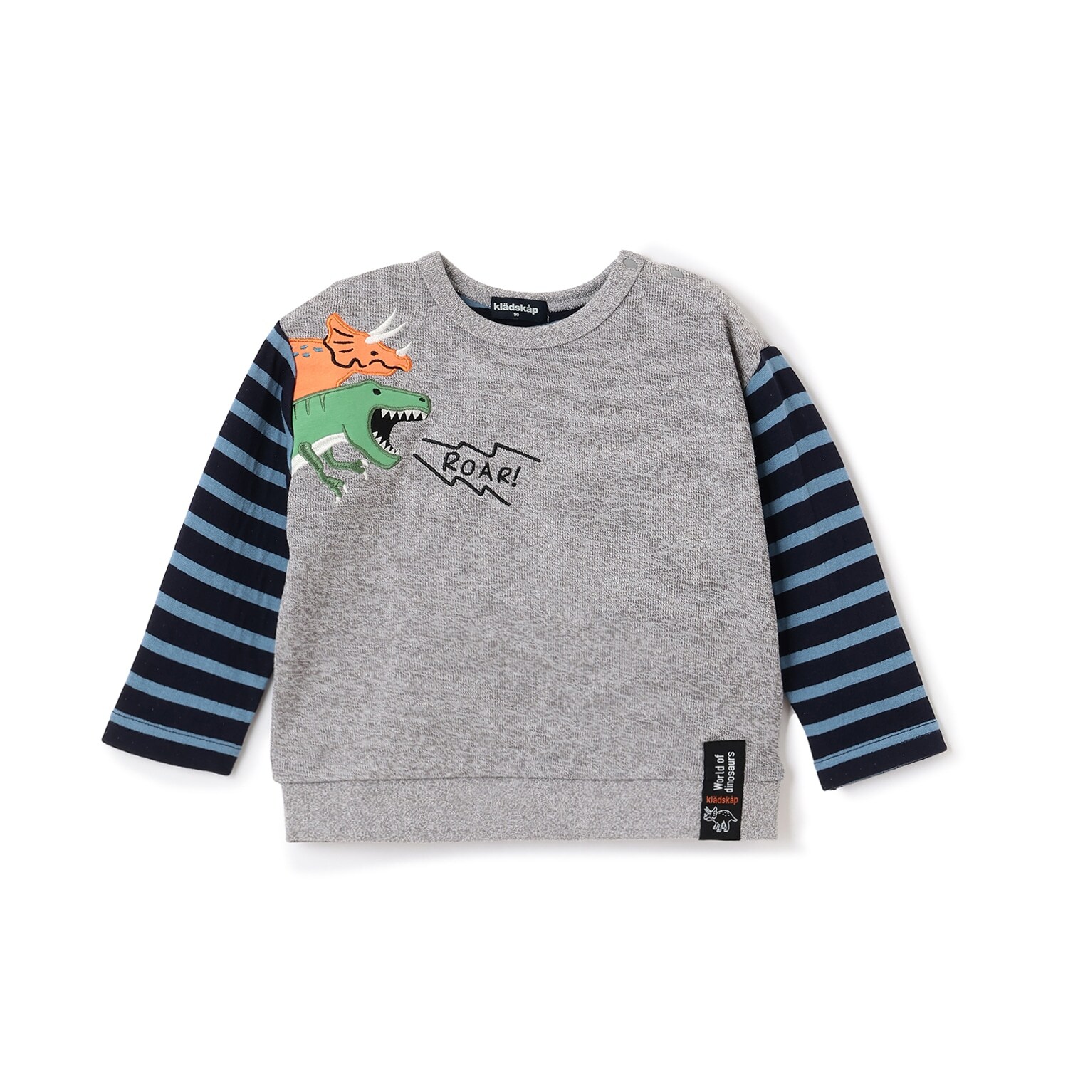 恐竜接結長袖Tシャツ