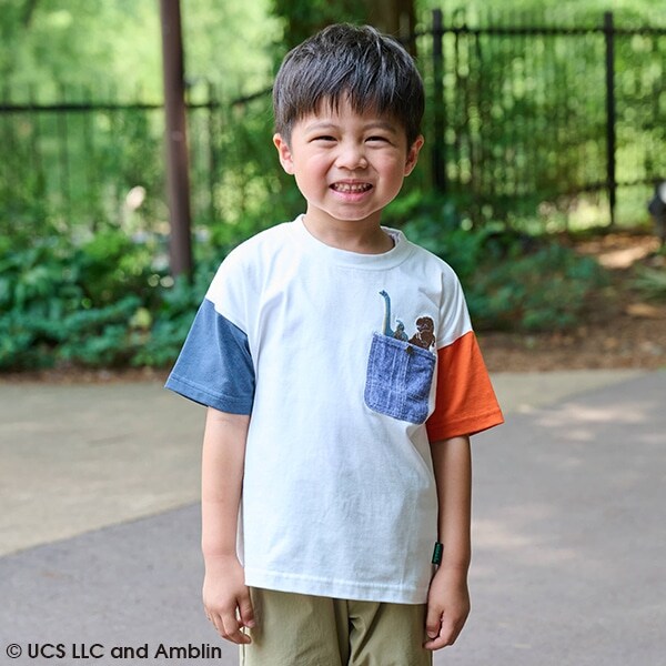 【JURASSIC】恐竜クレイジーカラー半袖Tシャツ