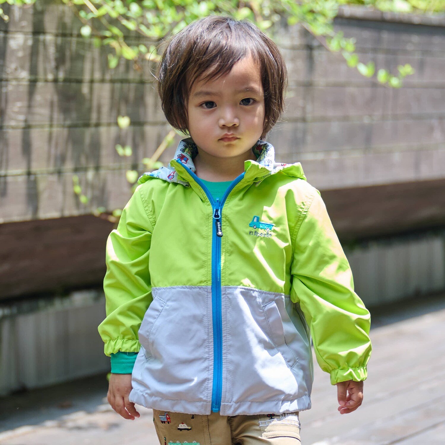 乗り物リバーシブルウィンドブレーカー