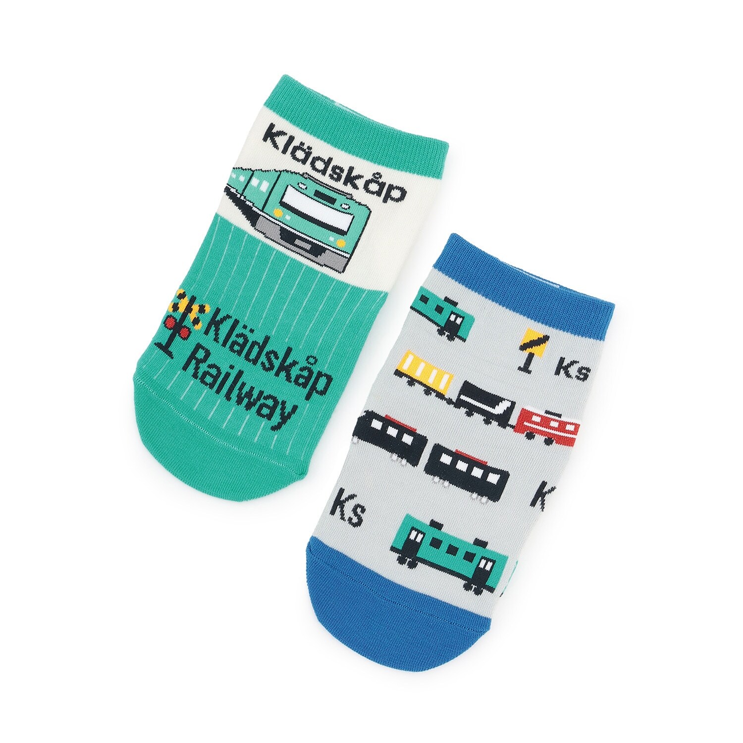 電車ショートソックス2足セット