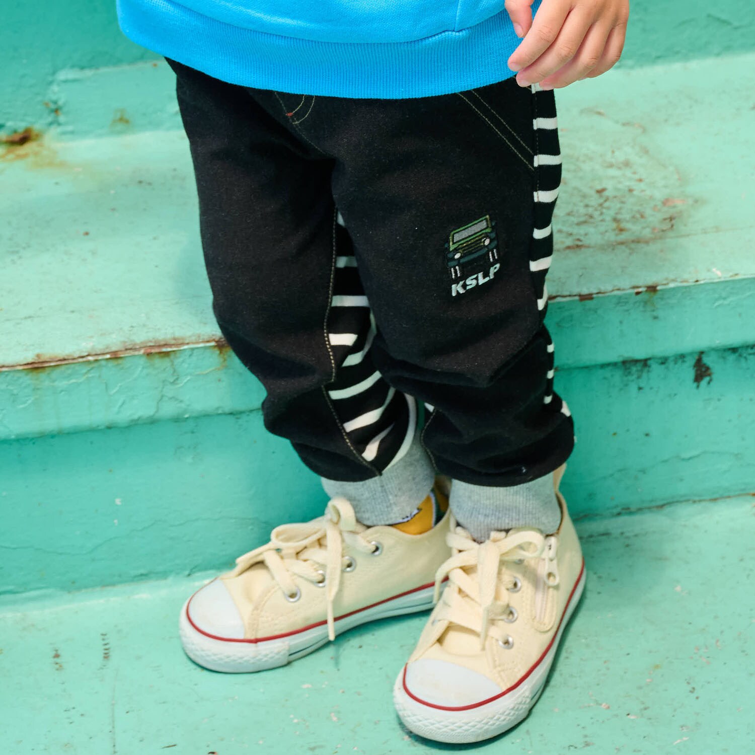 オフロードカー前後切替裾リブパンツ