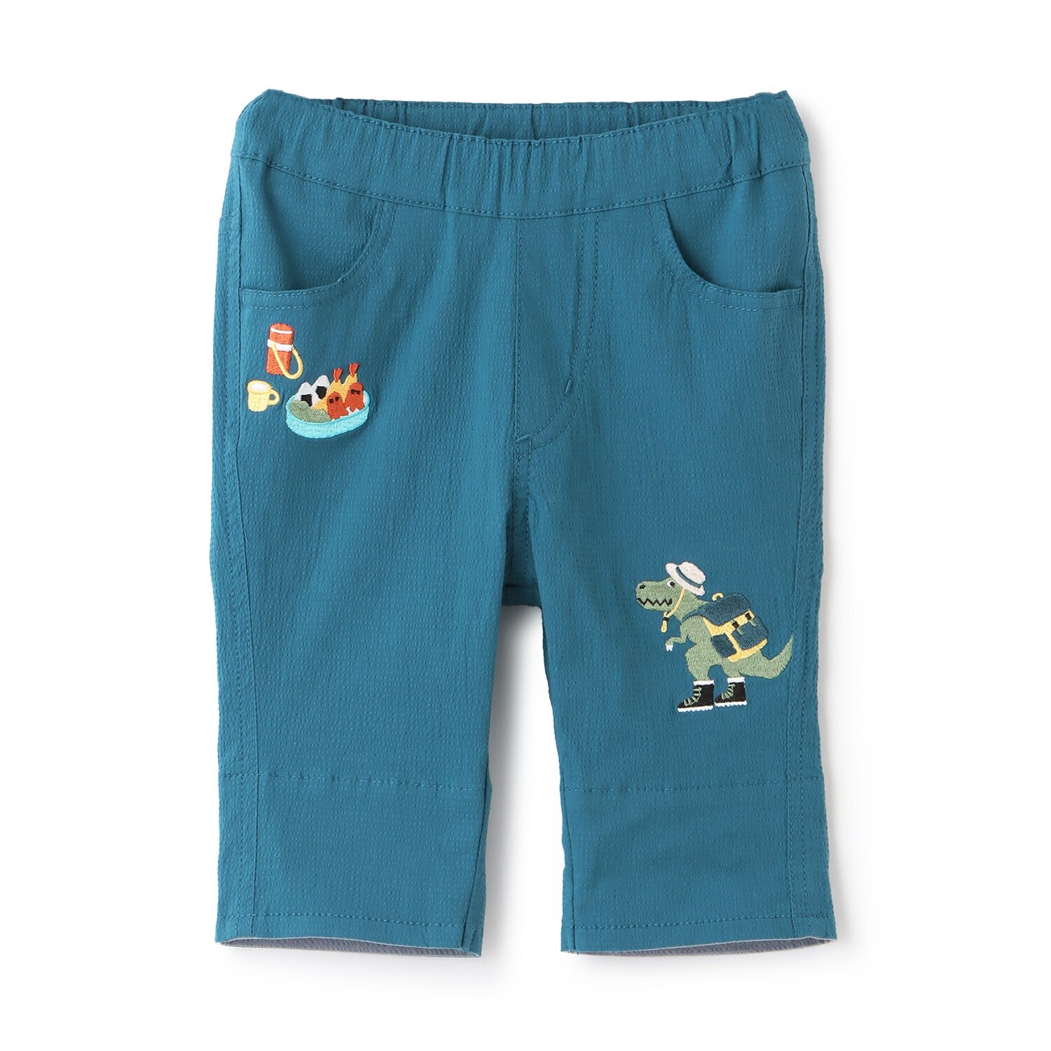 ピクニックザウルスとおにぎり6分丈パンツ