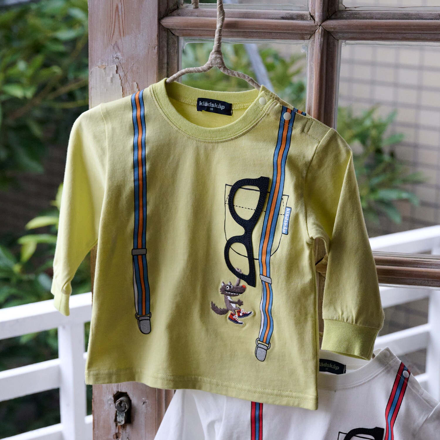 サスペンダートロンプ長袖Tシャツ