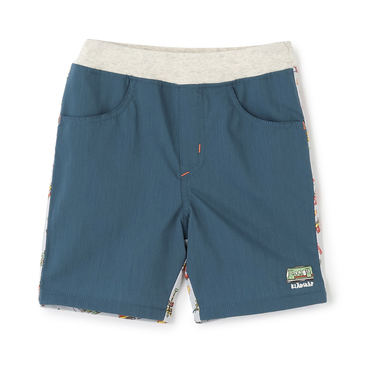 電車前後切替5分丈パンツ