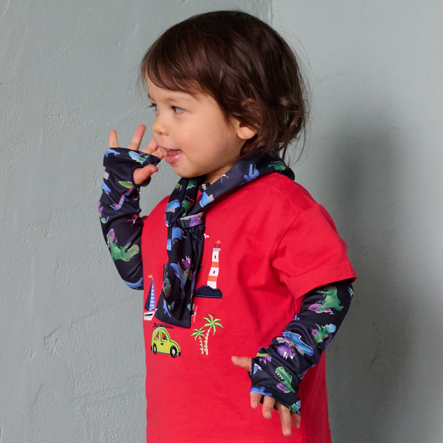 総柄アームカバー