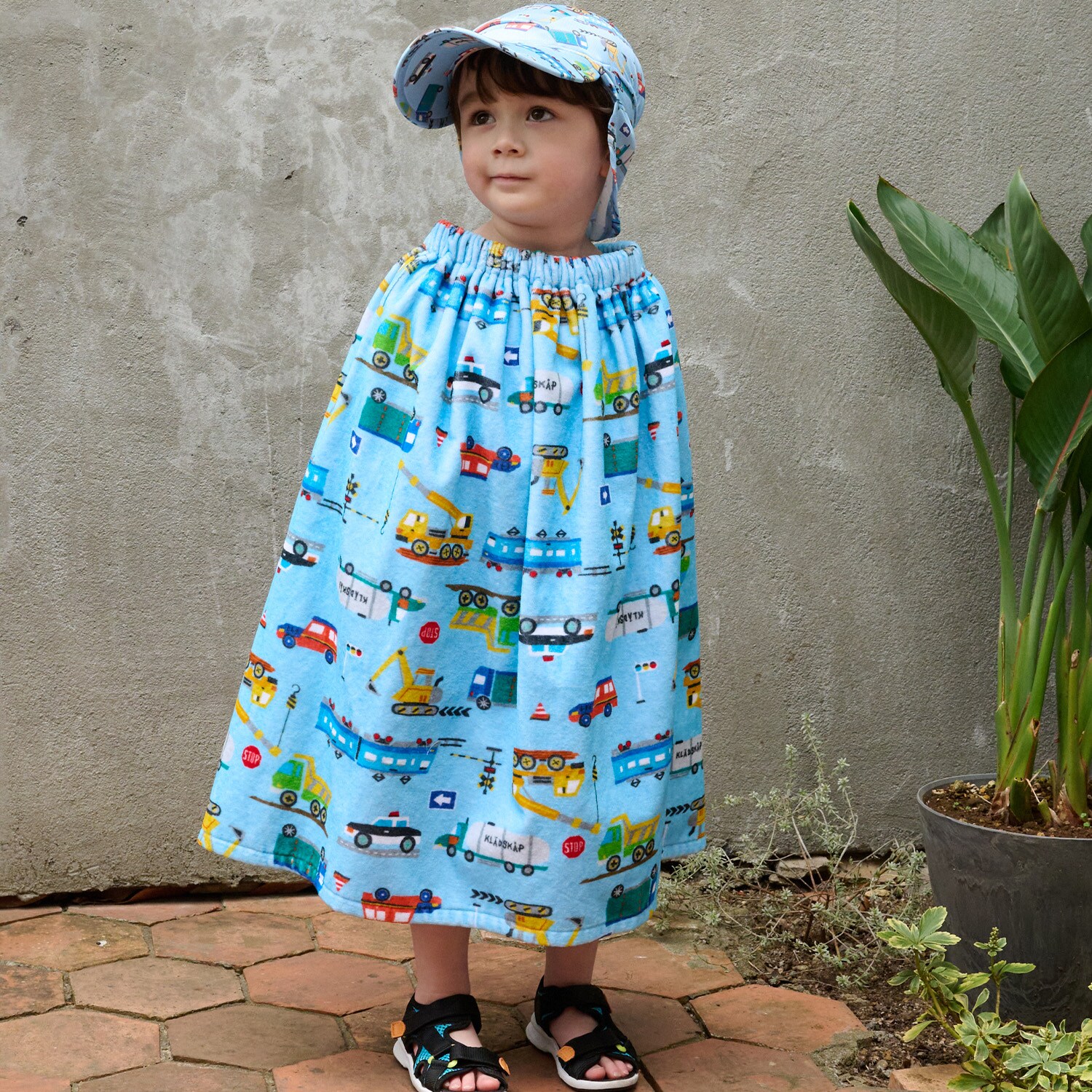 総柄お着替えタオル