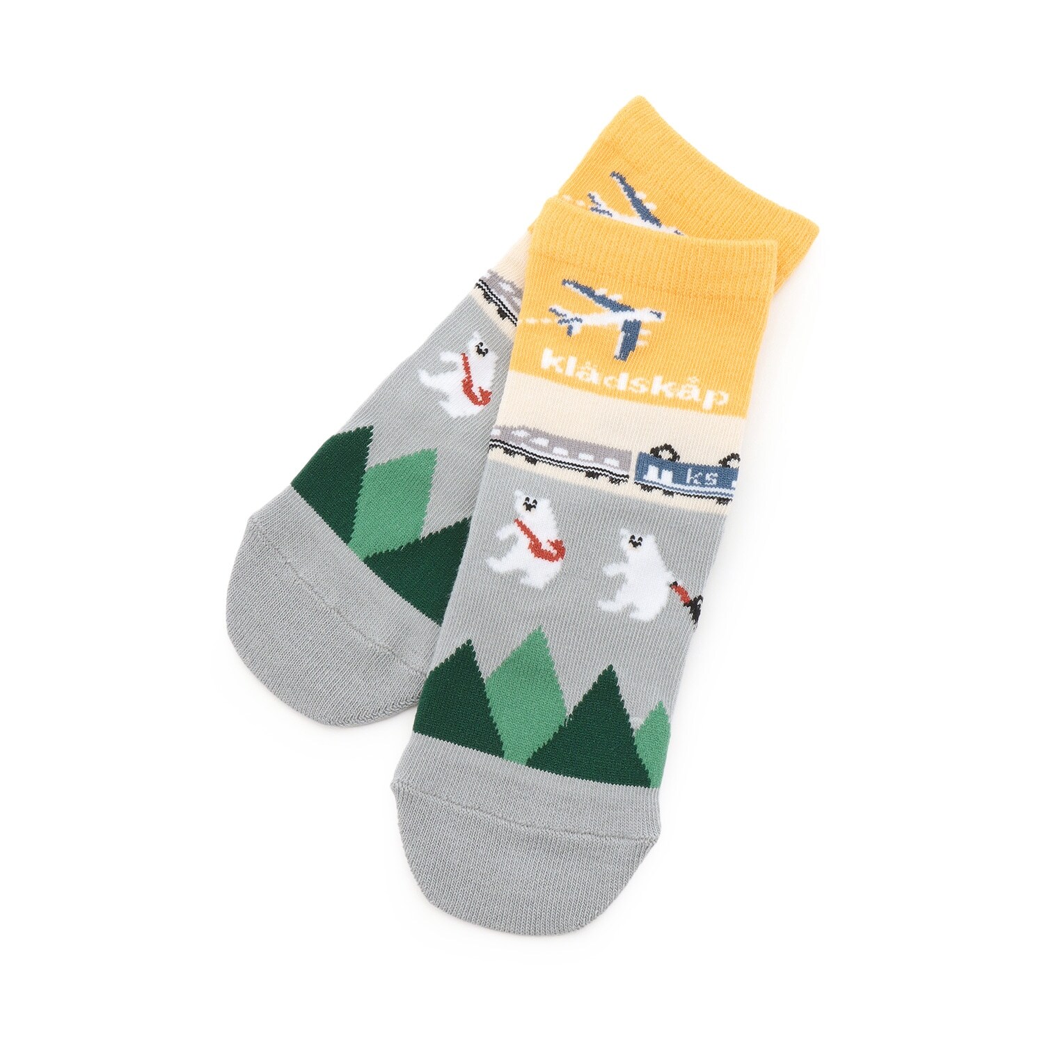 【人気商品再入荷】【直営店で取り扱い無し】空と電車の旅クルーソックス