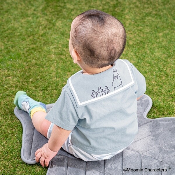 【MOOMIN】セーラーカラー半袖カバーオール