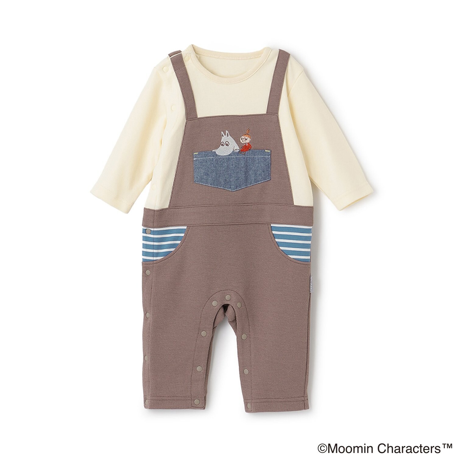 【MOOMIN】ムーミンサロペット風カバーオール