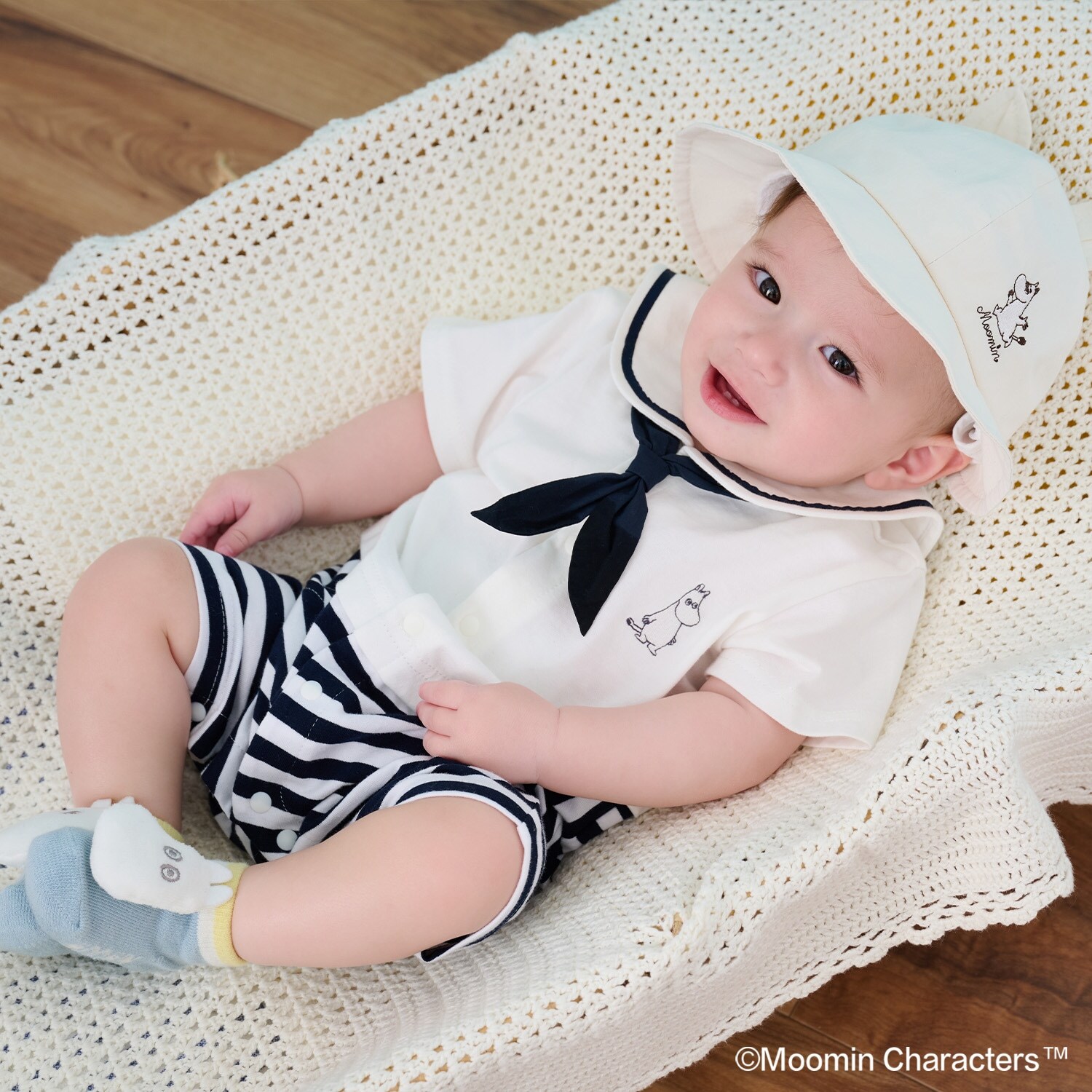 【MOOMIN】セーラーカラーカバーオール