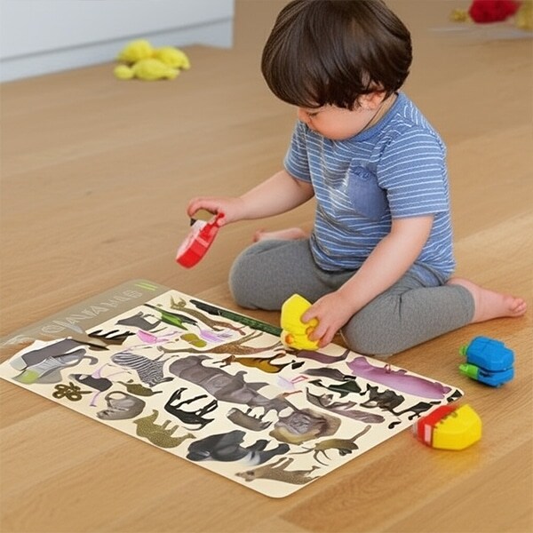 【湘南インターナショナル】両面プレイスマット(ワイルドアニマルズ)