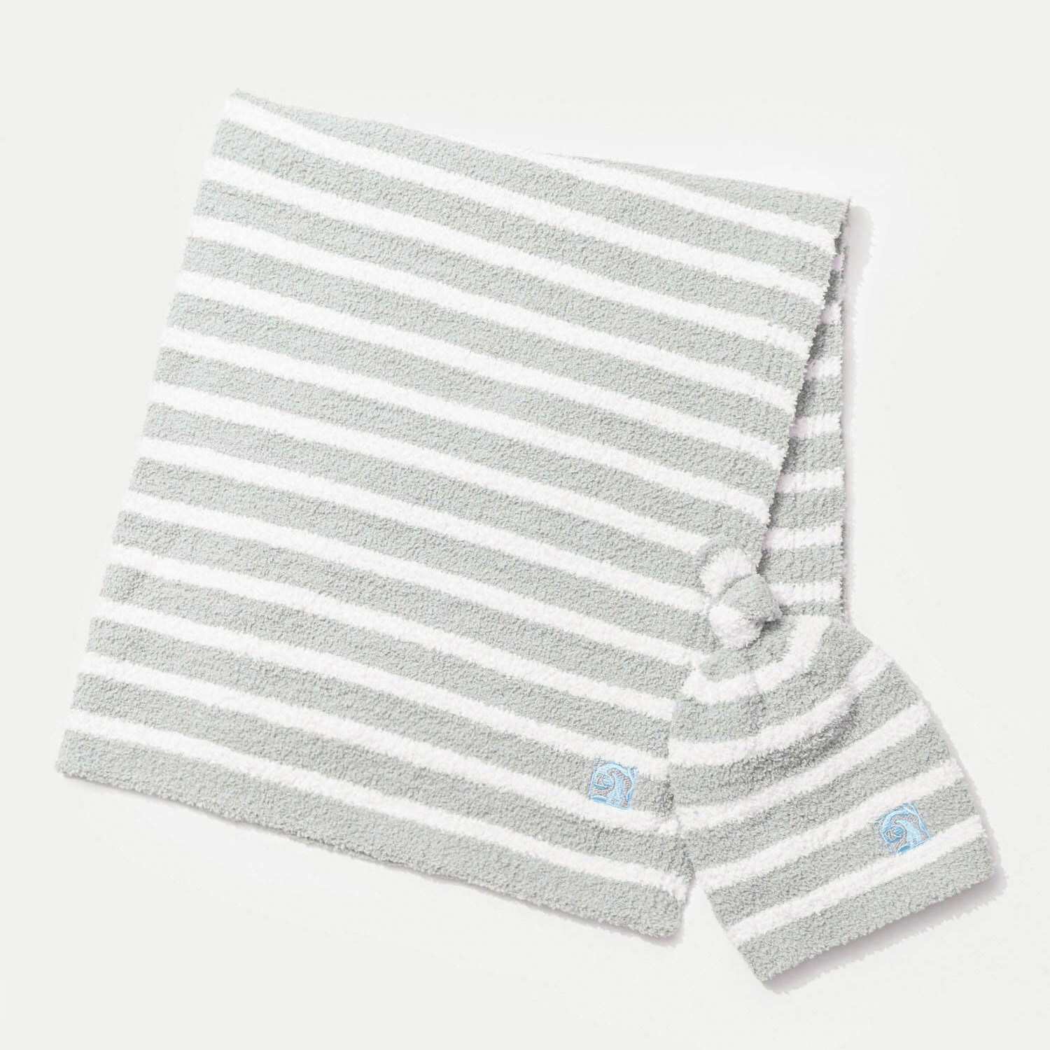 【Kashwere】カシウエア Baby Blanket Mini Stripe w/ Cap ブランケット キャップ付き