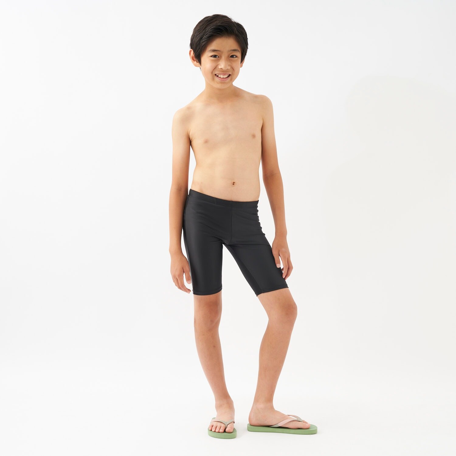 【REEBOK】ワンポイントロング丈スクール水着 ストレッチ素材