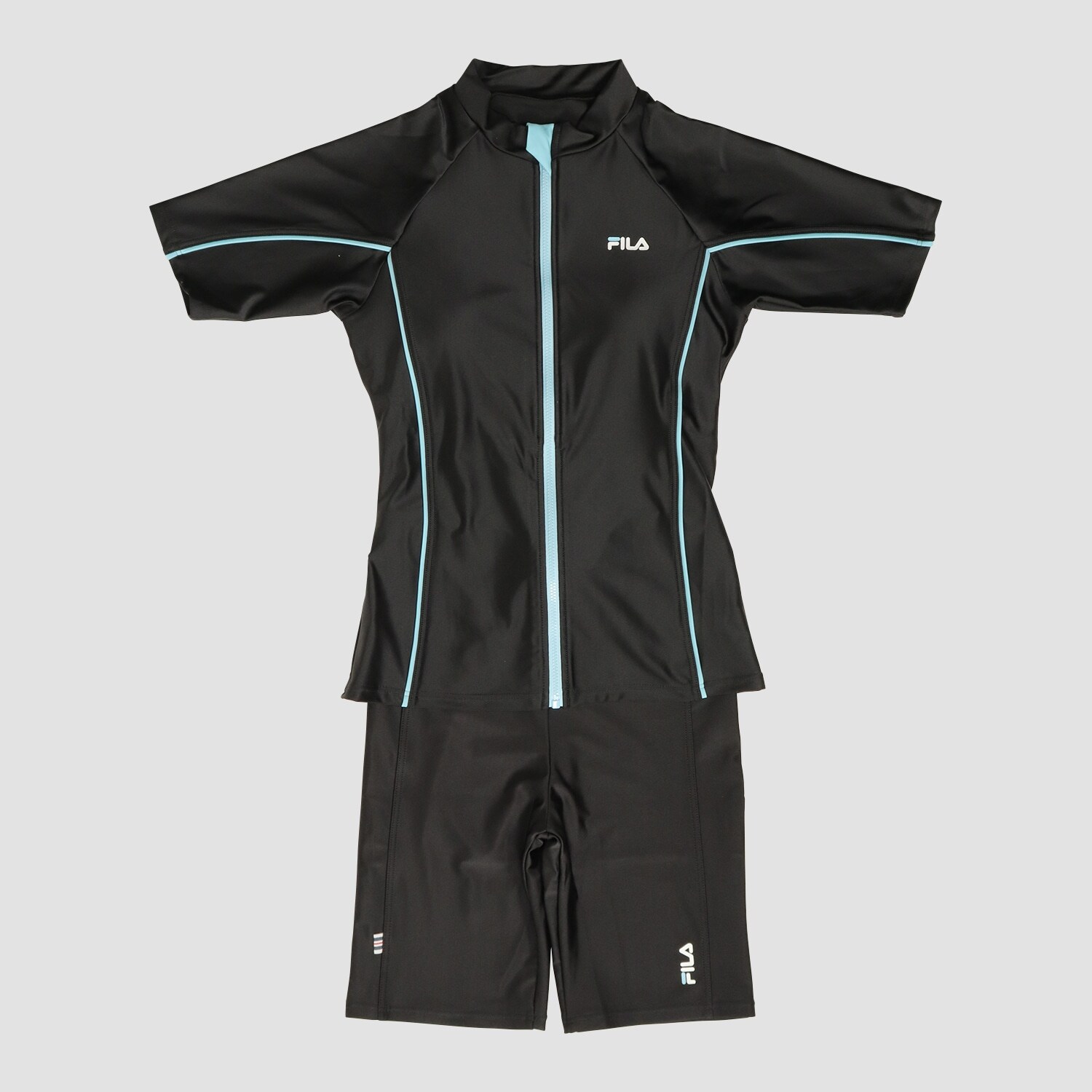 【SWIM】【FILA】ワンポイントZIP半袖セパレートスクール水着
