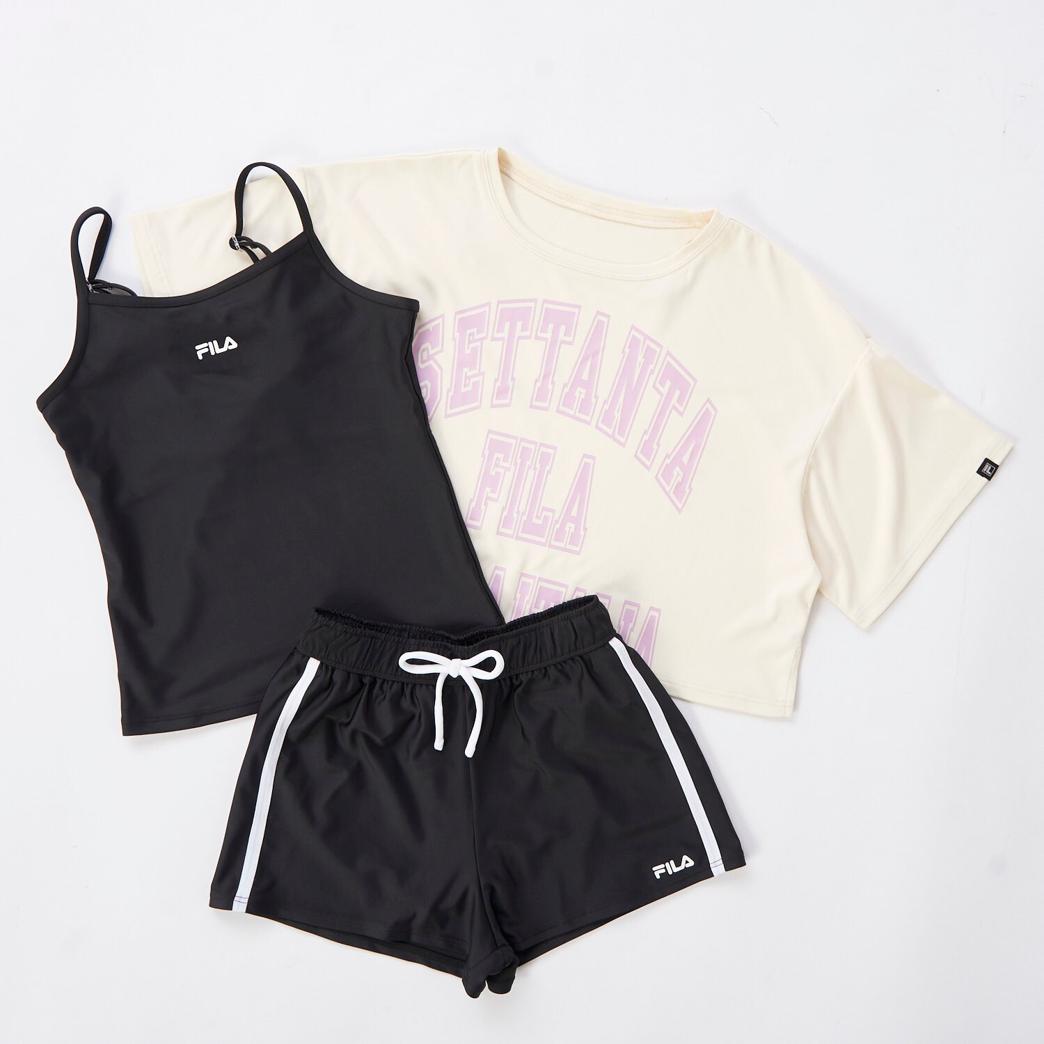 【FILA】短丈3点セット水着