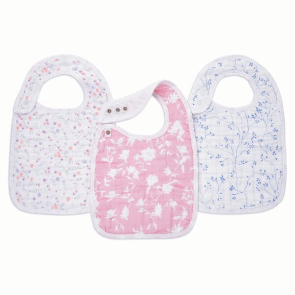 【aden + anais】スナップビブ/モンフルール/3枚