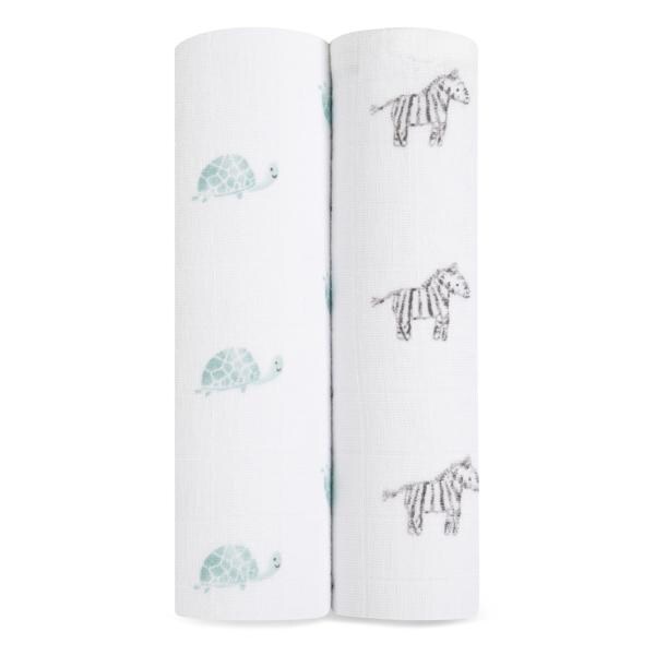 【aden + anais】スワドル/アニマルキングダム/オーガニック/2枚