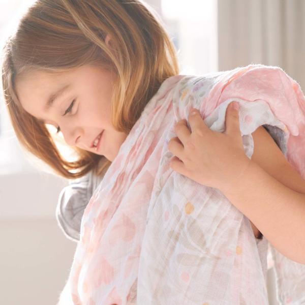 【aden + anais】スワドル/ピースオブマイハート/4枚