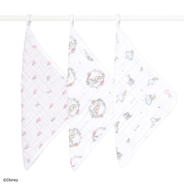 【aden + anais】ウォッシュクロス/アリスインワンダーランド/3枚