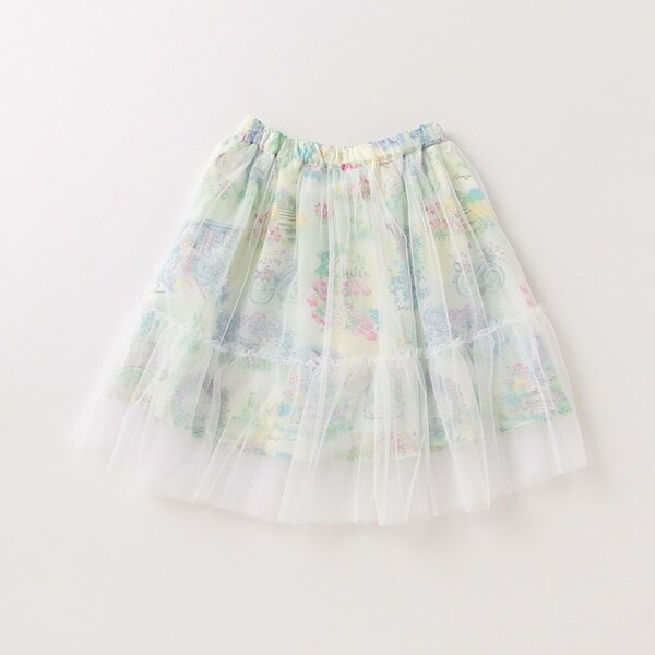 ガーデン柄オーバーチュールスカート