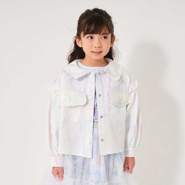タイダイフリルジャケット