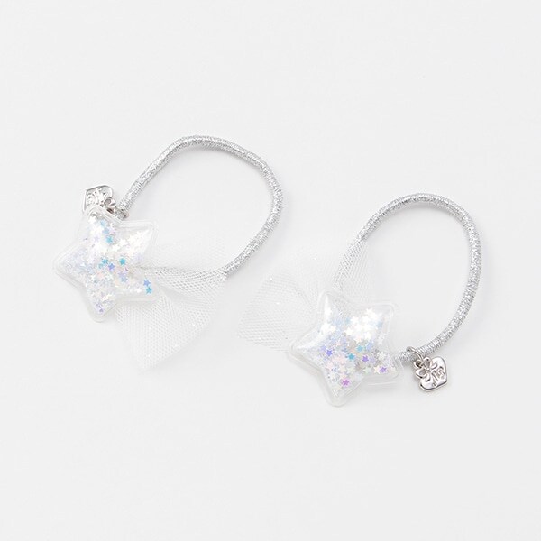 星チュールヘアポニー2個セット