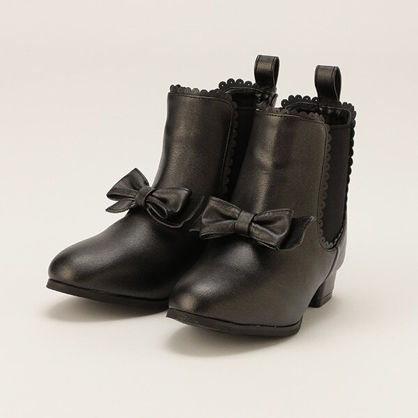 リボンつきサイドゴアブーツ