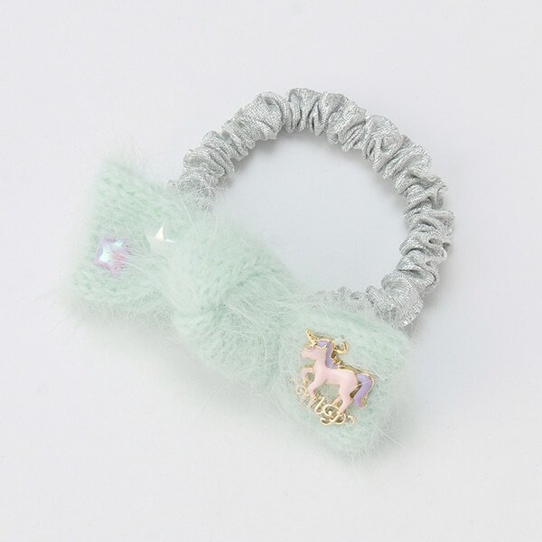 フワフワリボンユニコーンヘアポニー【日本製】